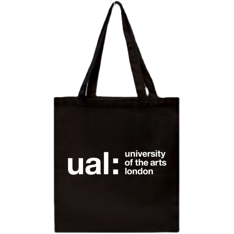 新品UAL伦敦艺术大学帆布袋简约环保购物袋手提单肩包有拉链 定制