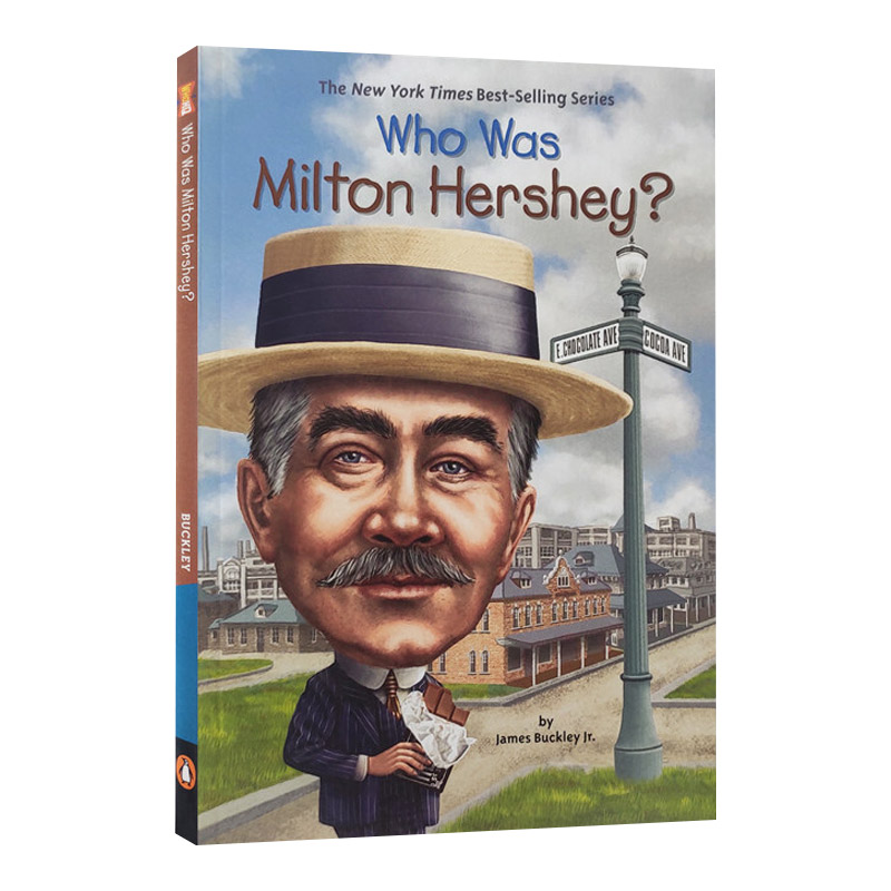 英文原版 Who Was Milton Hershey? 米尔顿·赫尔希是谁 名人传记 小学生课外英语阅读 英文版 进口英语原版书籍