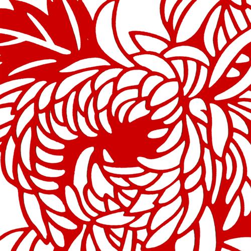 梅兰竹菊剪纸底稿图样图案模板手工刻纸图样中国风窗花Y图案打印