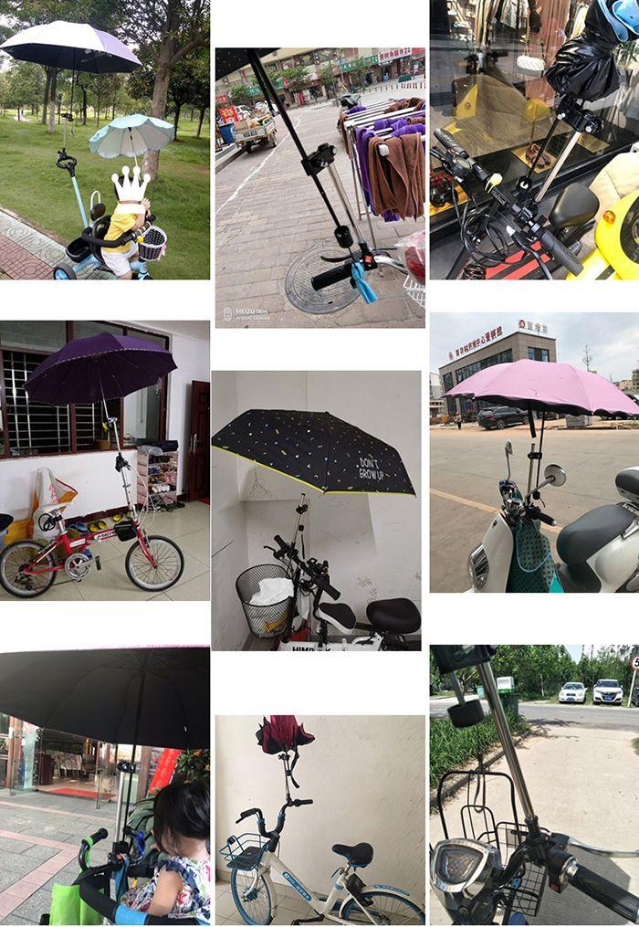 。快拆自行车伞架撑m伞架电动单车雨伞不锈钢支架遮阳婴儿推车固