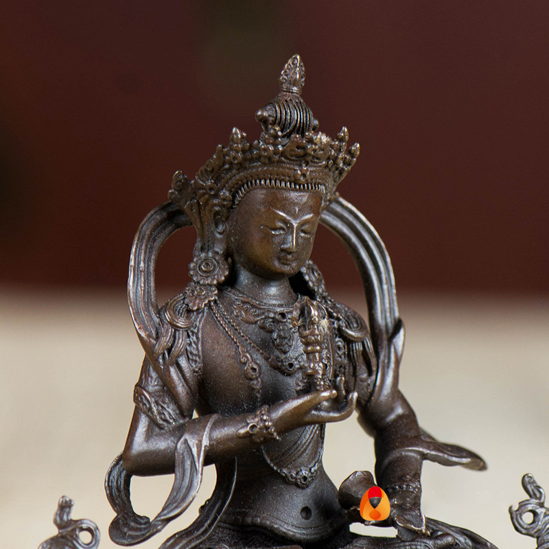 新品金刚萨埵铜像 全铜仿古2寸西藏佛具现桌面随身佛小铜像