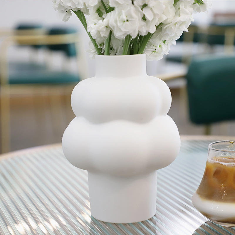 陶瓷花瓶简约北欧家居酒店婚庆摄影软装摆件插花干花水培容器装饰
