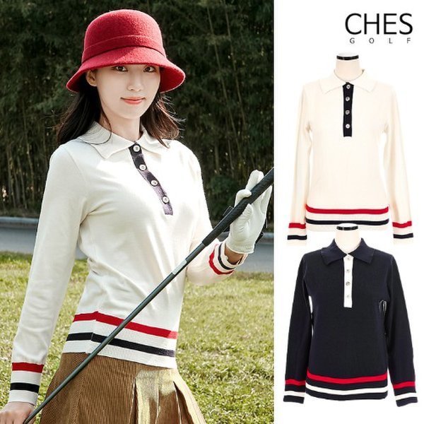 韩国直邮 女士高尔夫球服装上衣 正品 高尔夫球长袖T恤女款 BA662