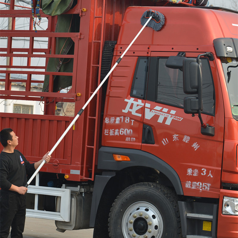 洗车拖把加长2米长杆纯棉刷子大货车专用加粗加厚伸缩刷货车用品