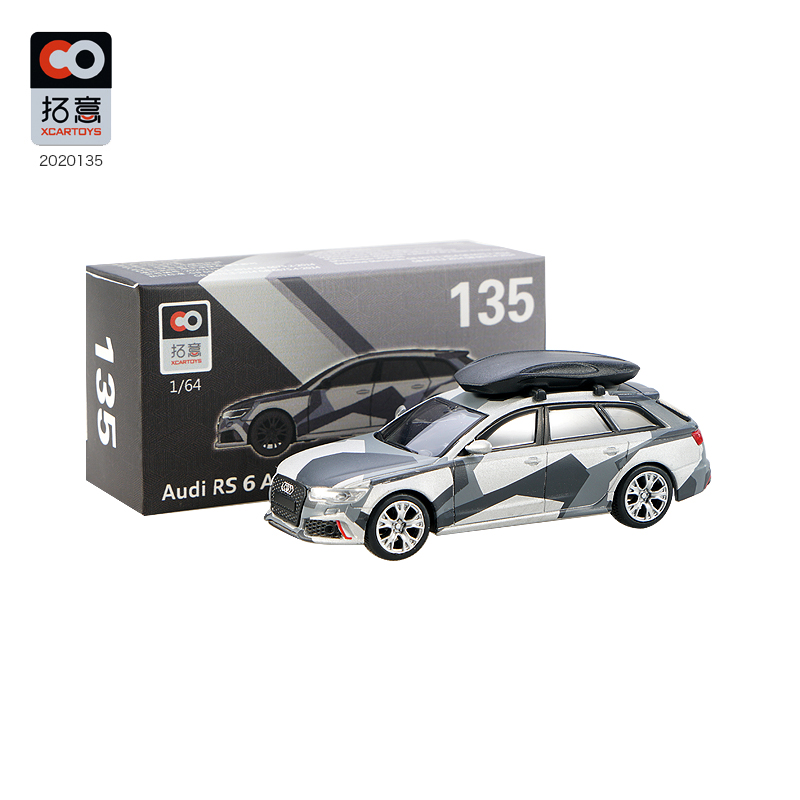 正品1/64拓意xcartoys 奥迪RS6 大众帕萨特 VW R36合金玩具汽车模