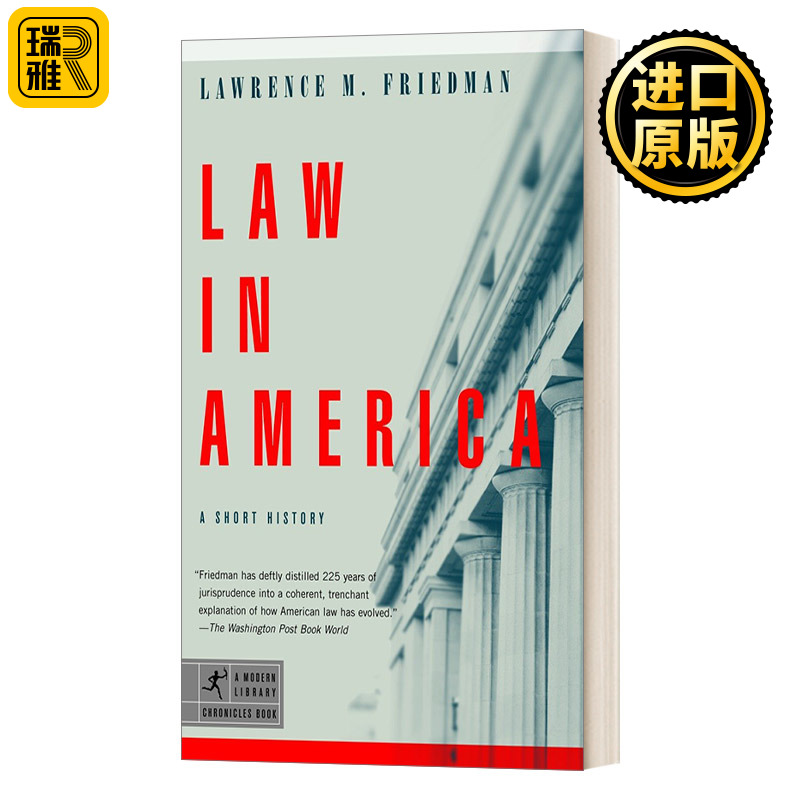 英文原版 Law in America A Short History 美国法律简史 兰登书屋现代图书馆编年史 英文版 Lawrence M Friedman进口英语原版书籍