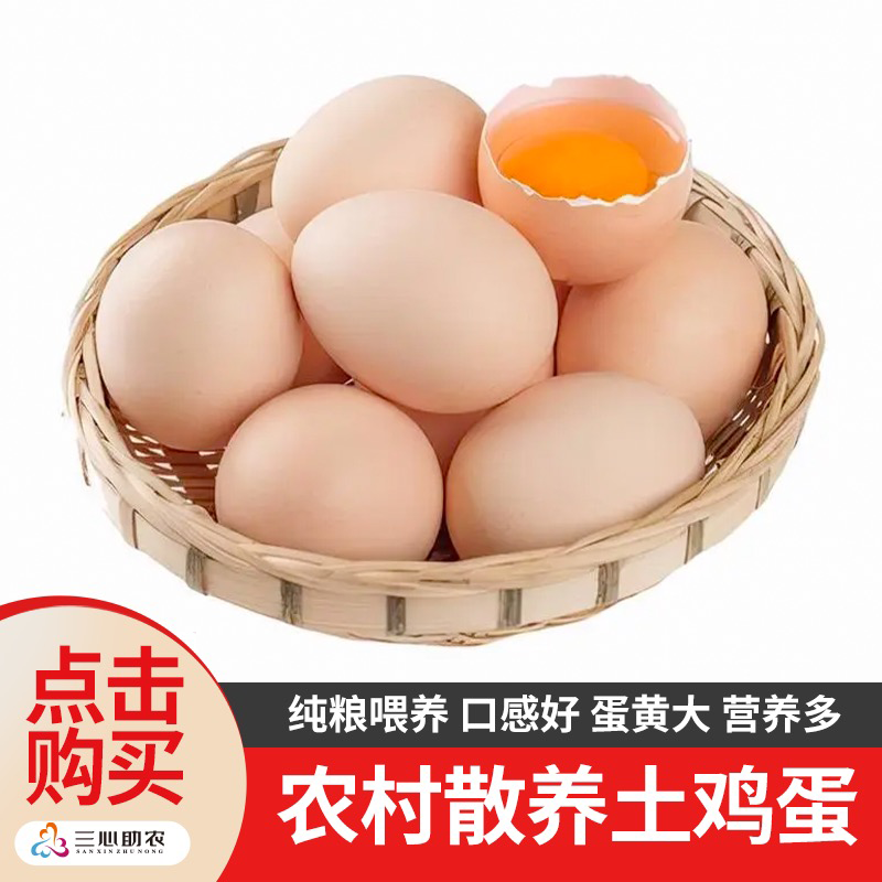 安徽皖南东黄山新鲜农村散养土鸡蛋20枚