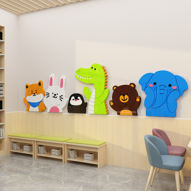 儿童阅读区图书角布置装饰绘本馆环创览教室幼儿园文化班级读书墙