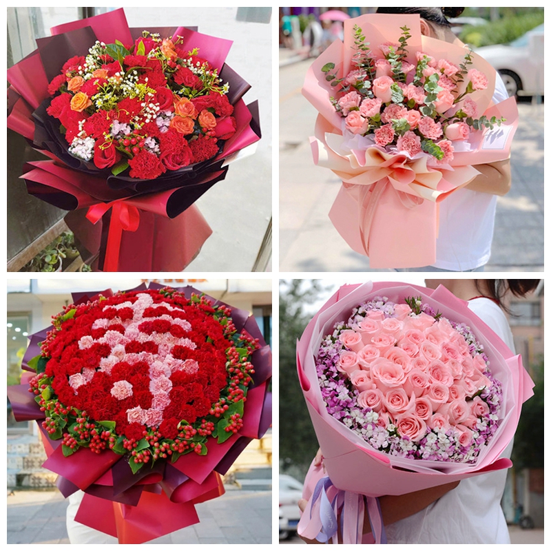 新疆阿拉尔市鲜花店同城送母亲节长辈妈妈康乃馨花束领导实体花店