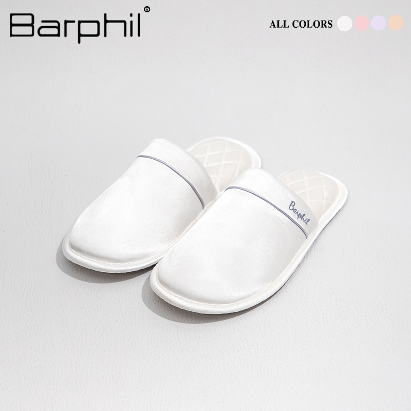 Barphil拖鞋女室内家居2024春季新款中国风包头软底静音棉拖男士