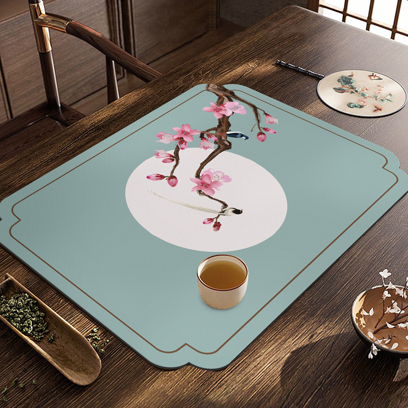 中式禅意a茶席防滑干燥垫茶桌台面布垫桌旗杯垫壶垫吸水茶垫中国