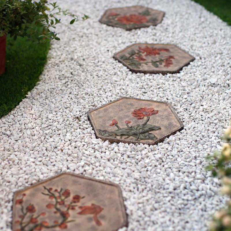 中式户外庭院摆件创意汀步石花园地面装饰踏步石地砖院子园林草坪