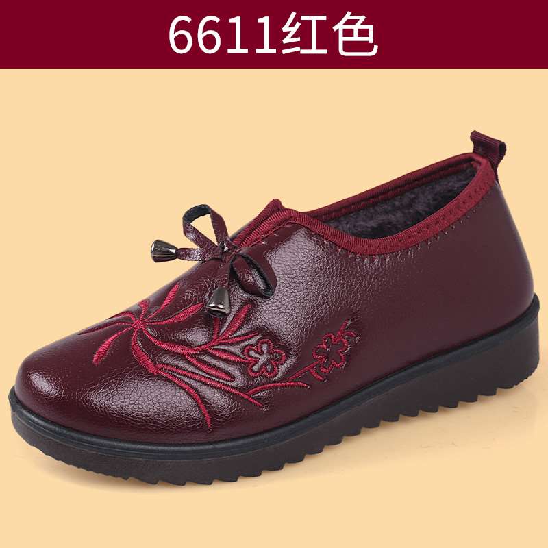 新款老北京布鞋女棉鞋冬季加绒加厚保暖鞋妈妈中老年防滑老人奶奶