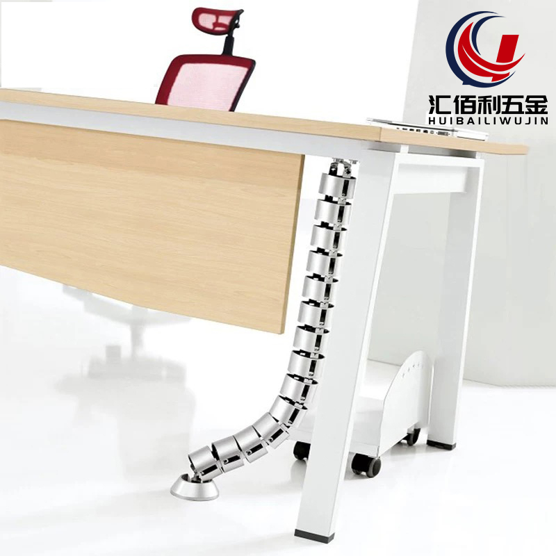 办公桌蛇形穿线管 升降桌底藏线理线管会议桌走线管穿线软管理线