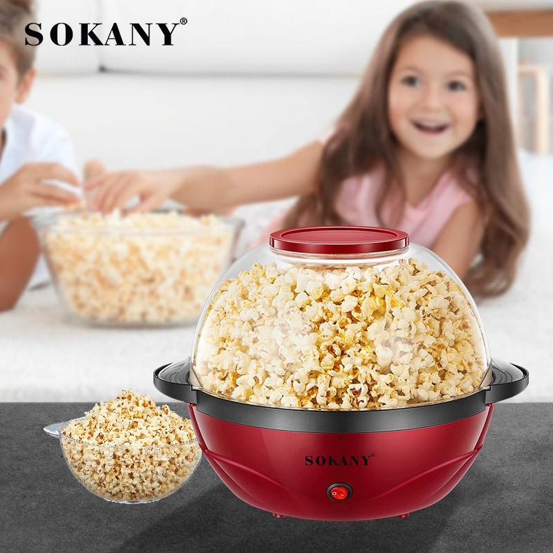 跨境亚马逊热卖SOKANY905家用全自动爆米花机Popcorn Maker