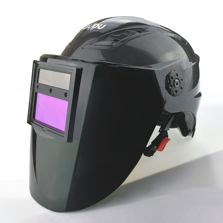 变光面罩安全帽式电焊防护面罩氩弧焊气保焊头盔太阳能变光焊帽