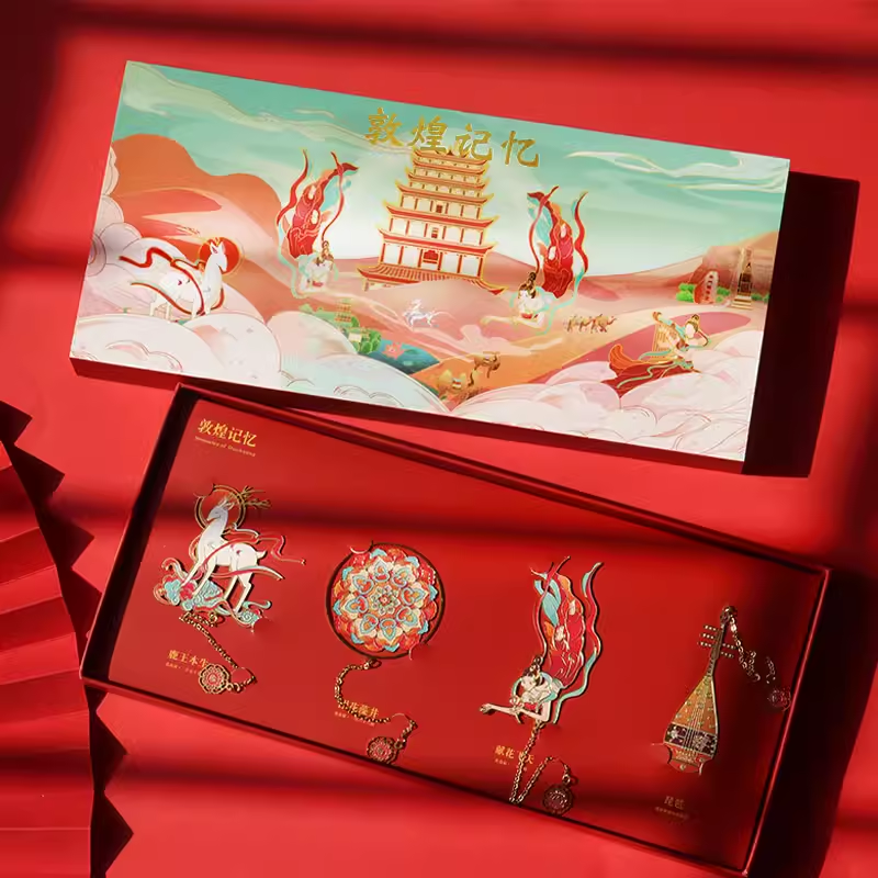 敦煌记忆九色鹿书签创意古典中国风高档精致博物馆学生旅游纪念品