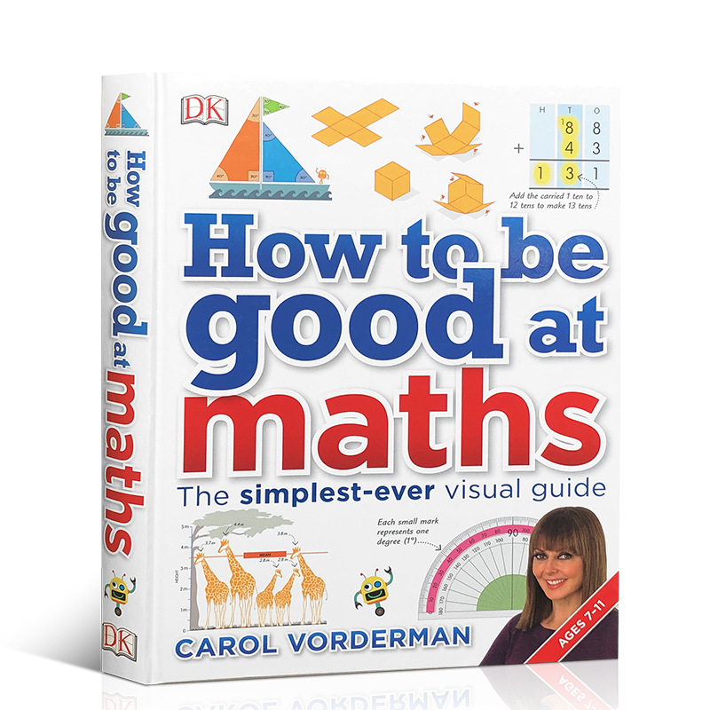 英文原版 How to be Good at Math 如何擅长数学 DK学业辅导图解指南 小学 DK儿童stem创新思维培养 图解数学7-12岁