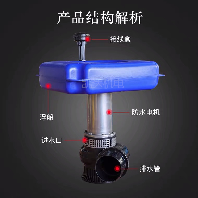 上海义民6寸浮水泵整机配件 上海义民6寸浮水泵配件 浮泵大功率