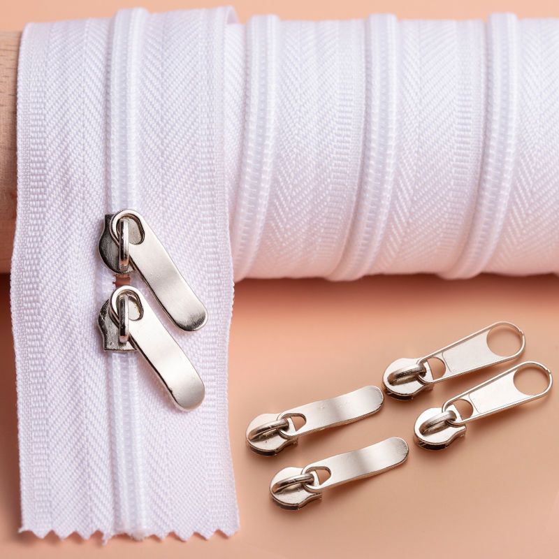 优质拉链10米长家用被子被罩被套专用白色红色粉色尼龙拉锁拉链