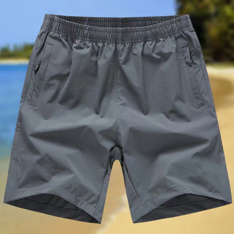 夏季休闲短裤男运动五分大裤衩5分宽松速干运动沙滩裤男士大码潮