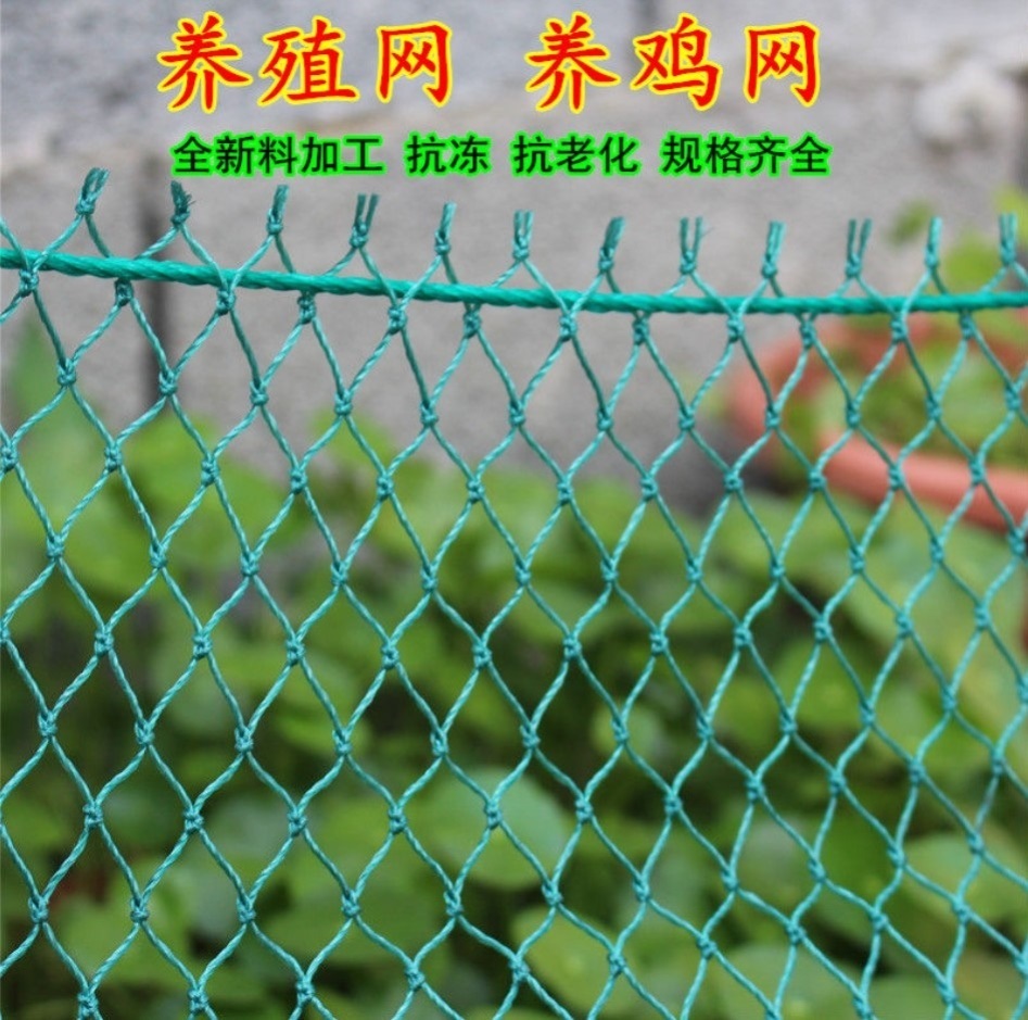 养鸡围栏网塑料尼龙养殖网家用圈拦隔离编织网防逃合股软丝防护网