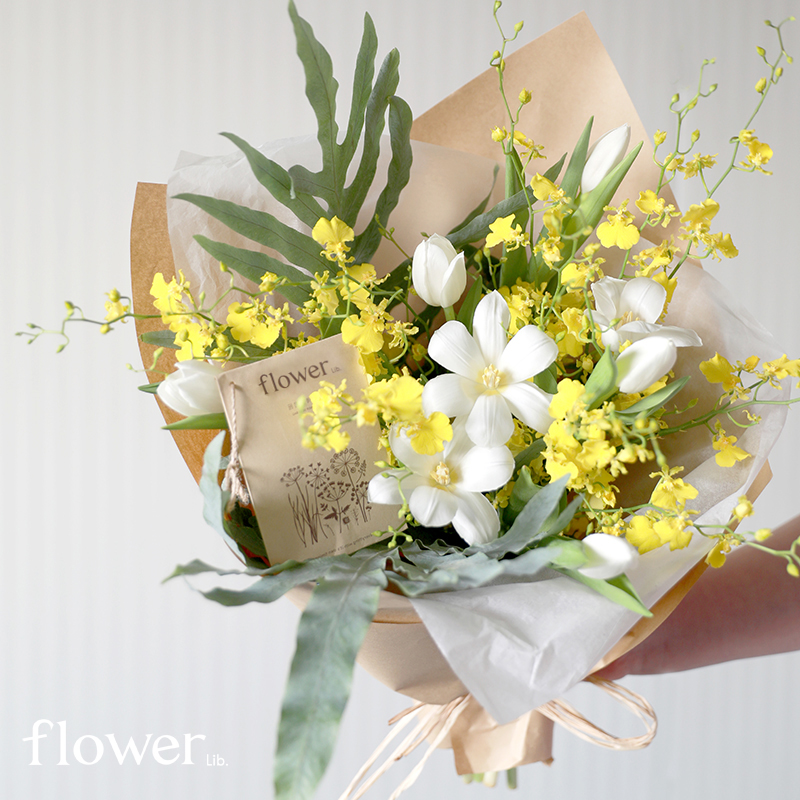 [晨光]植物图书馆杭州同城郁金香鲜花束表白女友朋友生日礼物