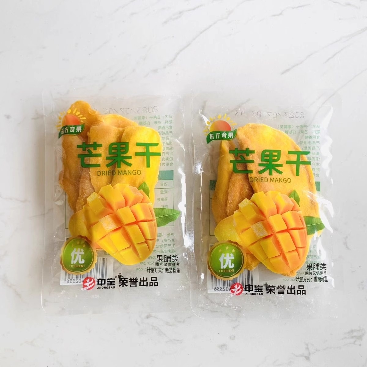 东方奇果芒果干独立包装优质果脯水果干蜜饯中宝食品500克小零食
