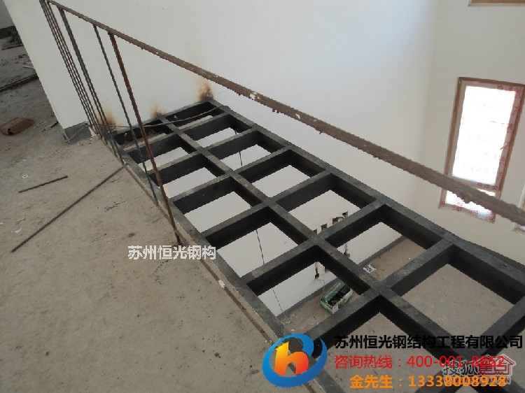苏州钢结构平台+彩钢板施工钢结构厂房改造搭建
