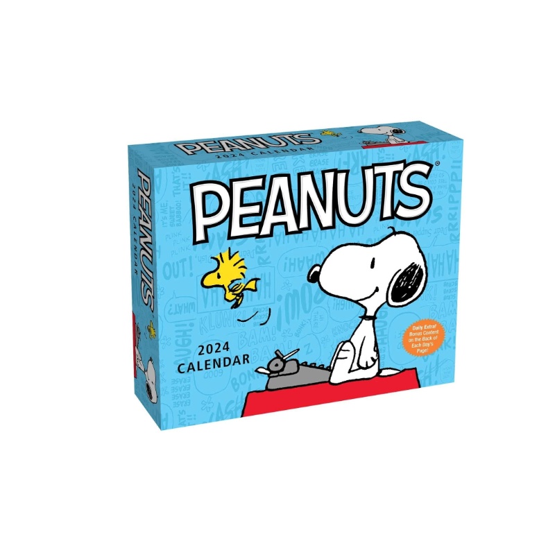 现货Peanuts 2024 Day-to-Day Calendar 史努比卡通漫画手撕台历