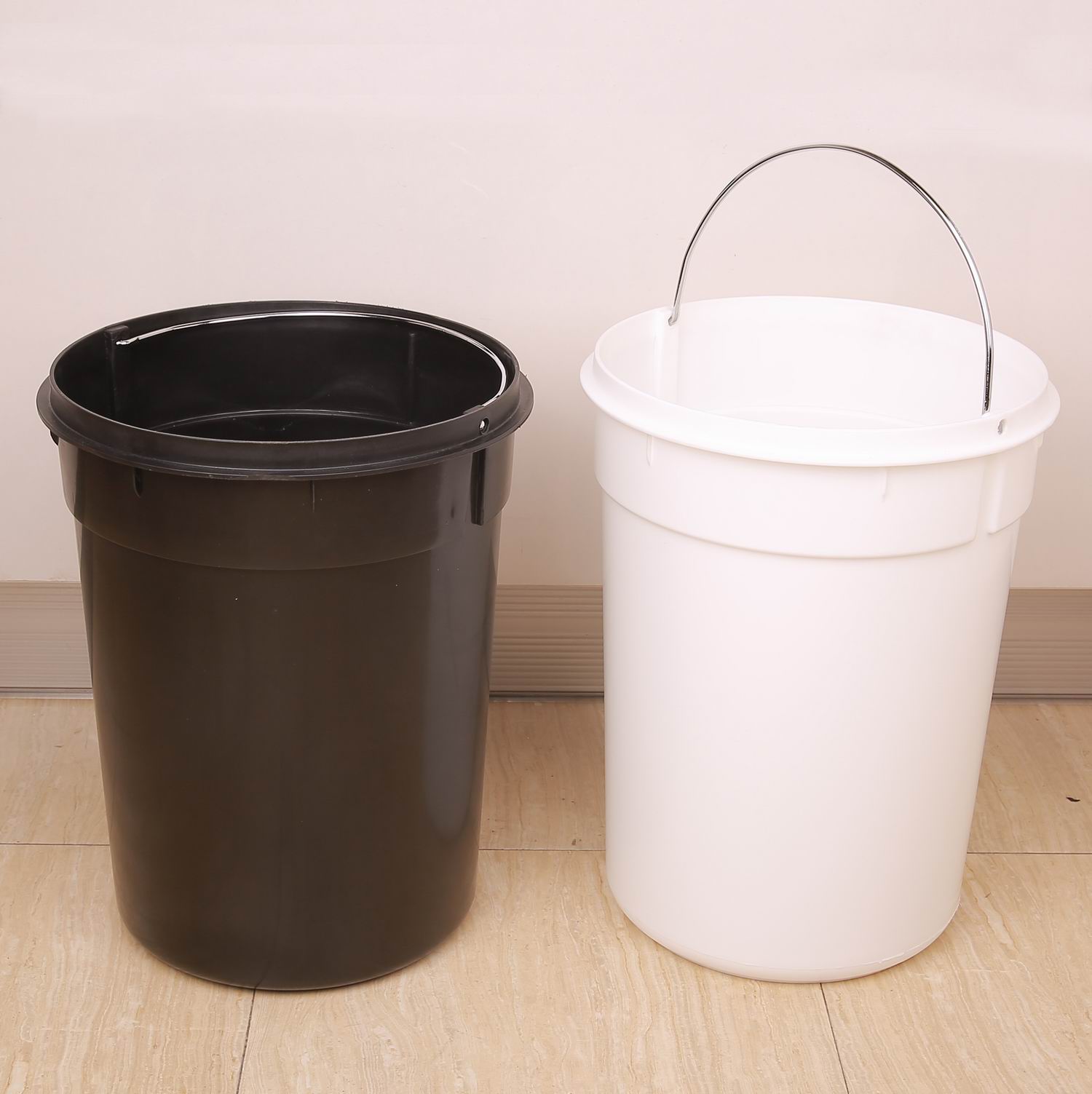 脚踏垃圾桶塑料胶内桶大中小号加厚水桶圆桶12L30升垃圾塑胶桶