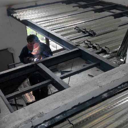 推荐武汉专业搭建钢结构阁楼加二层平台槽钢工字钢厂房室内办公室