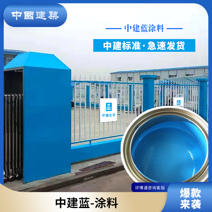 中建蓝涂料中国建筑CI专用户外防水防晒20KG大桶水泥墙面系统标准