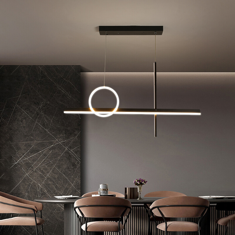 餐厅灯吊灯北欧极简现代简约创意个性艺术轻奢长条饭厅吧台餐桌灯