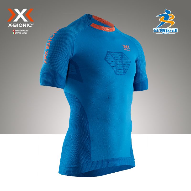 X-BIONIC男士优能竞速跑步马拉松压缩运动排汗健身短袖XBIONIC4.0