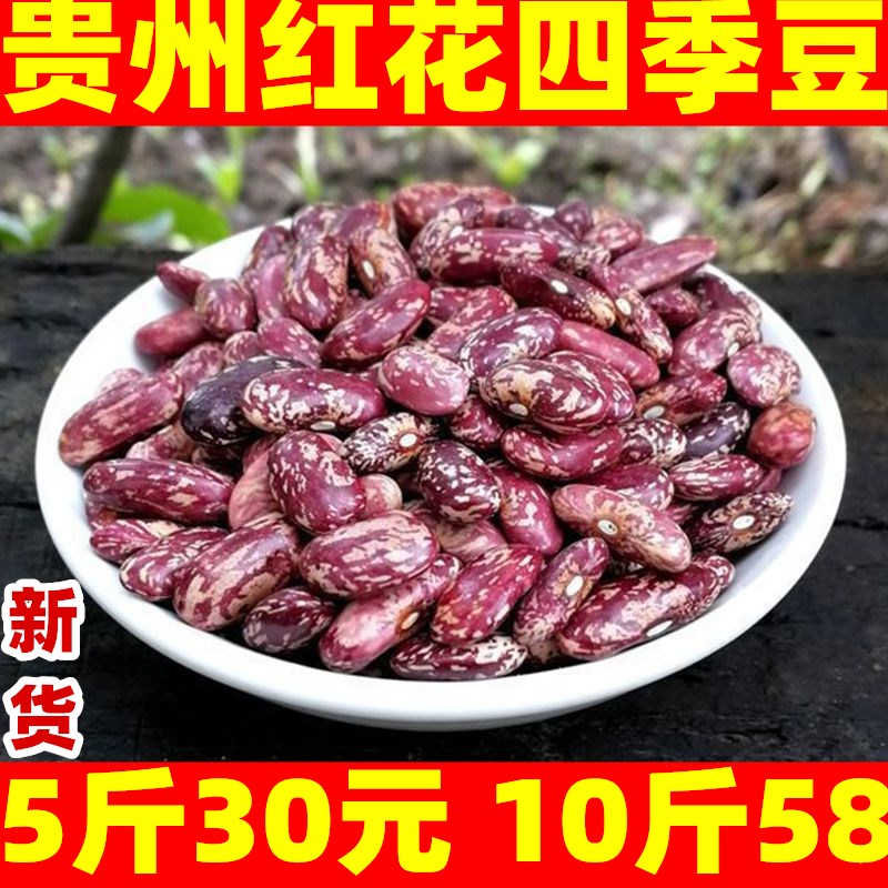 贵州新货四季豆干货红花豆红花四季豆芸豆5斤