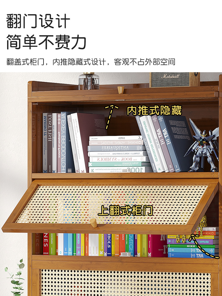 图书馆书架一体靠墙客厅置物架子防尘书柜学生家用书籍收纳展示柜