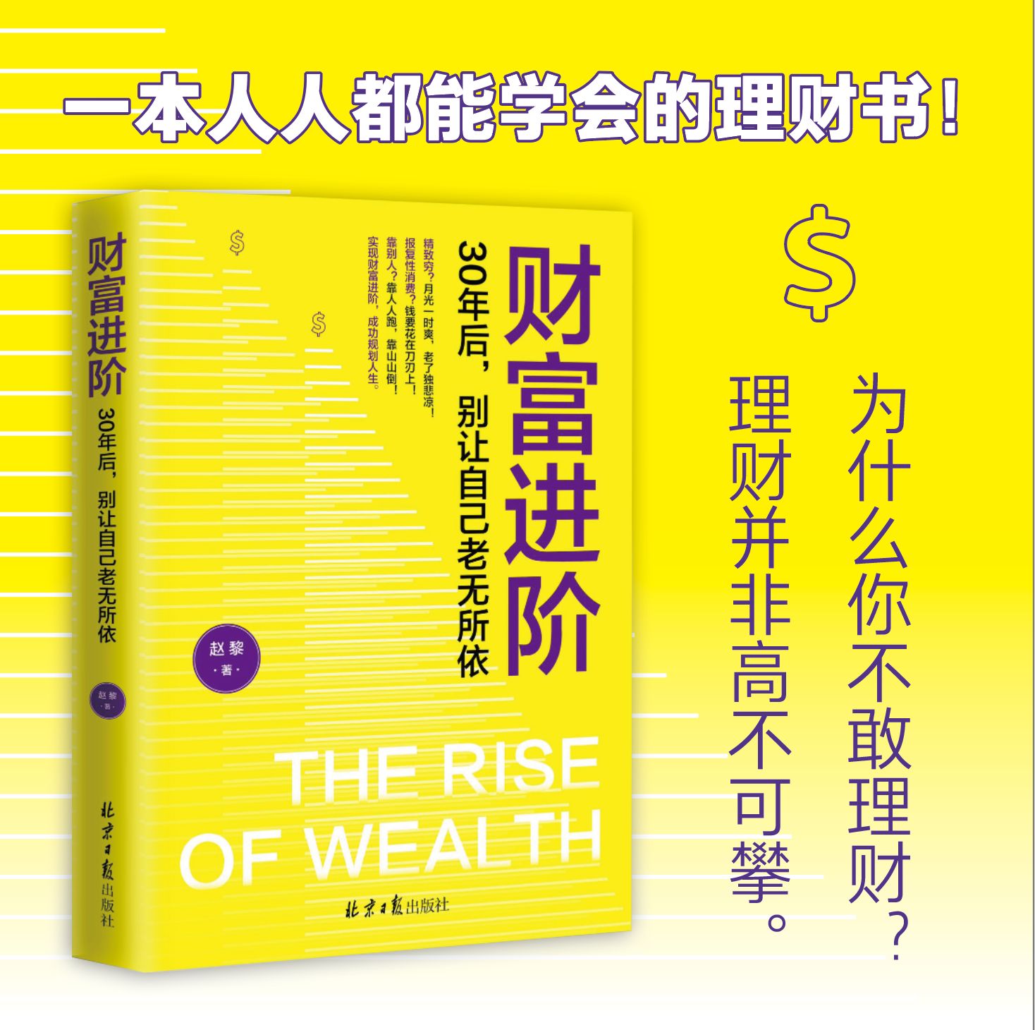 财富进阶 30年后 别让自己老无所依 经济金融书籍 赵黎 北京日报出版社 正版书籍