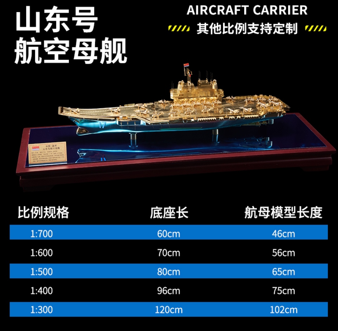 新中国航母多系列003福建舰模型合金军舰成品福建号摆件收藏品礼