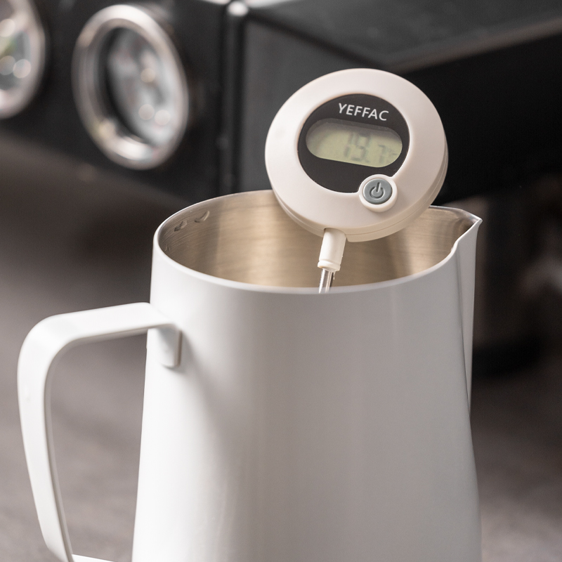 烨微咖 电子速显咖啡温度计手冲咖啡壶拉花缸配套液体温度显示器