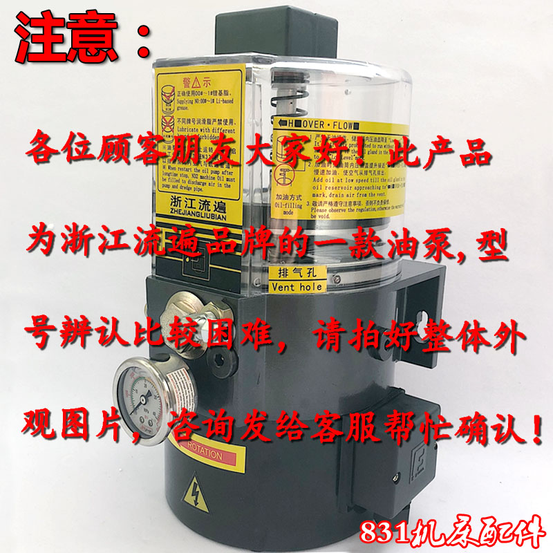 浙江流遍电动油脂润滑泵浓油泵注油机冲床电动黄油泵LRB2-K20/3ZI