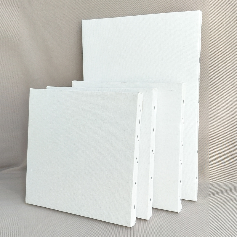 成品3040优质亚麻油画绷布专业长方形空白带涂层纯棉练习创作布框