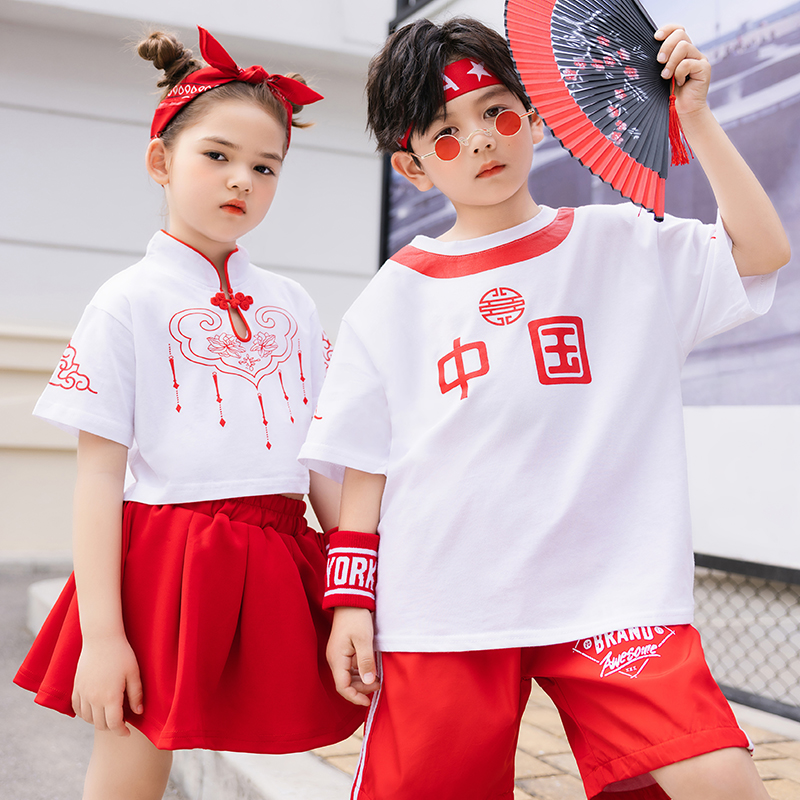 六一儿童表演服中国结幼儿园舞蹈中小学生班服啦啦队运动会演出服