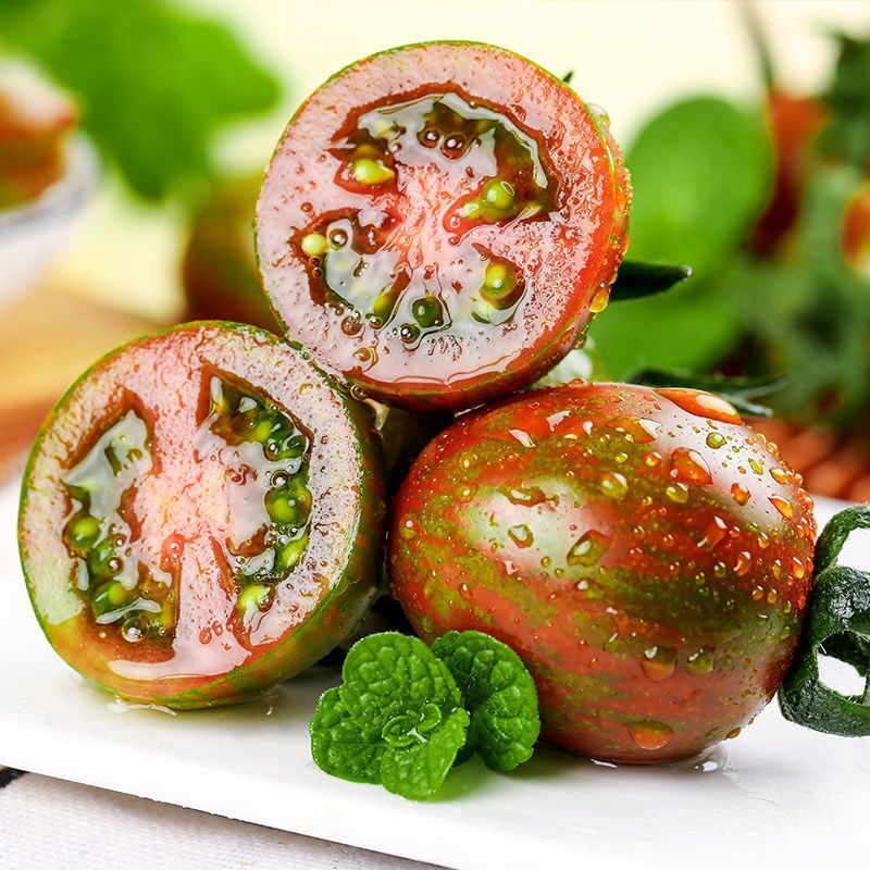 广西迷彩小番茄圣女果新鲜小西红柿子非千禧铁皮生吃水果蔬菜5斤