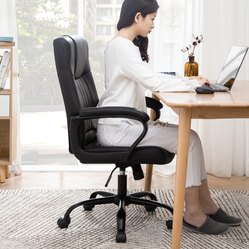 电脑椅办公椅子靠背老板椅凳升降转椅家用座椅书桌椅商务舒适久坐