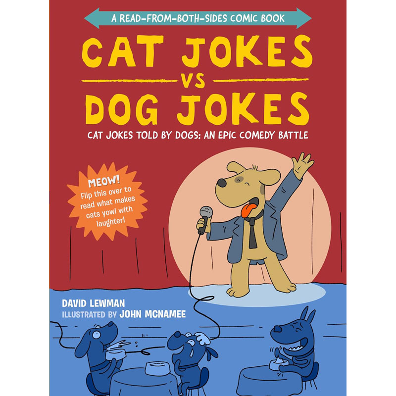 【预售】英文原版Cat Jokes vs. Dog Jokes A Read-from-Both-Sides Comic Book猫的笑话vs 狗的笑话:一本双面阅读的漫画书籍