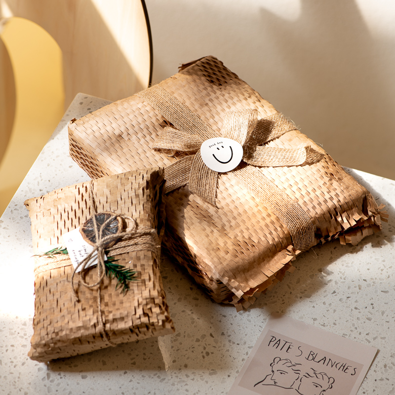 牛皮蜂窝纸包装纸烘焙糕点礼盒礼物饼干包装盒垫纸填充diy装饰