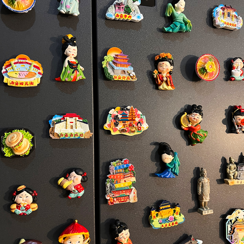 陕西西安冰箱贴磁贴创意礼品城市旅行纪念品兵马俑磁力吸铁石