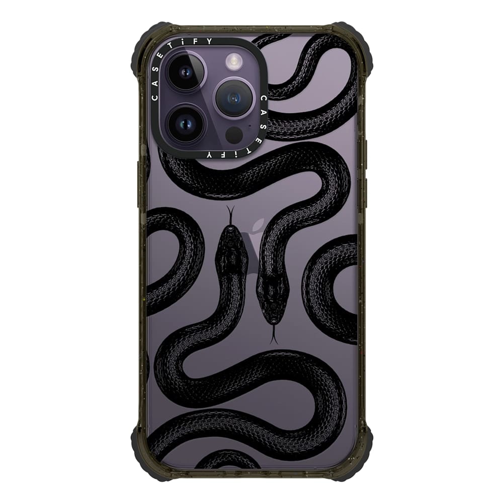 现货casetify黑色王蛇 适用苹果iPhone15 Pro Max高级感时尚手机壳 香港潮牌14情侣款13个性艺术家时尚保护套