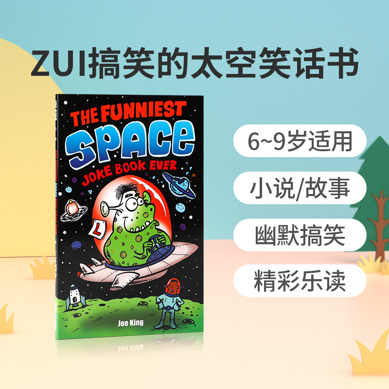 进口英文原版 Funniest Space Joke Book Ever 最搞笑的太空笑话书 小学生英语阅读幽默搞笑趣味故事书 亲子互动共读情节小说